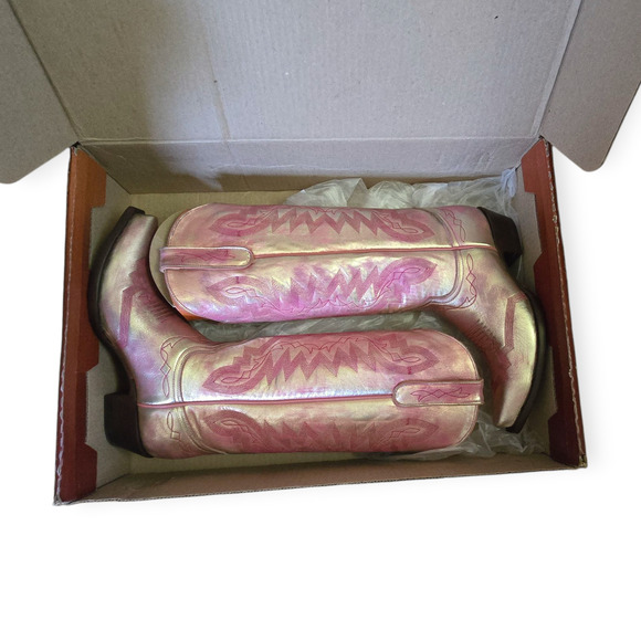 Old Gringo Yippee Ki Yay Peyton Pink Gold Tall Boots Size 8.5 - Picture 5 of 15